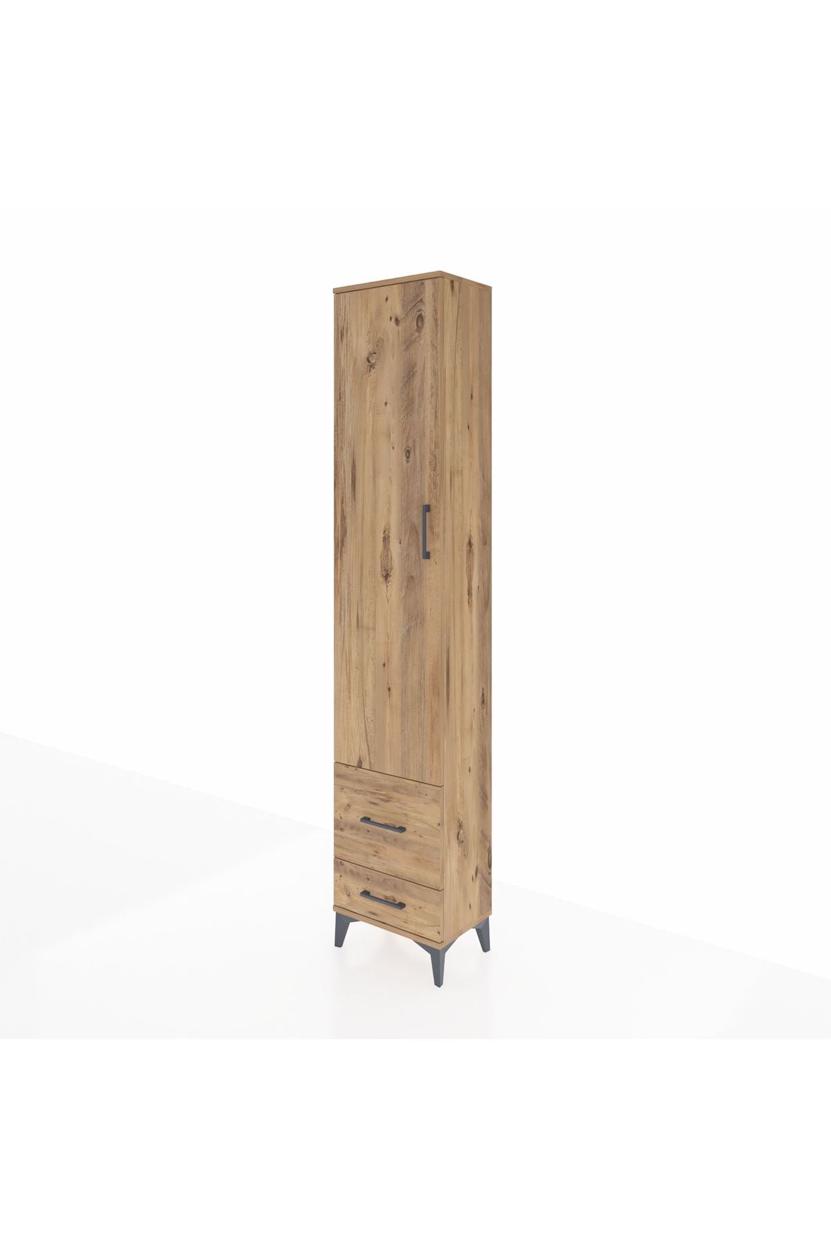 Arges Dolap 4 Raflı 2 Çekmeceli Tek Kapaklı 44x30x221 - S28M024V9A