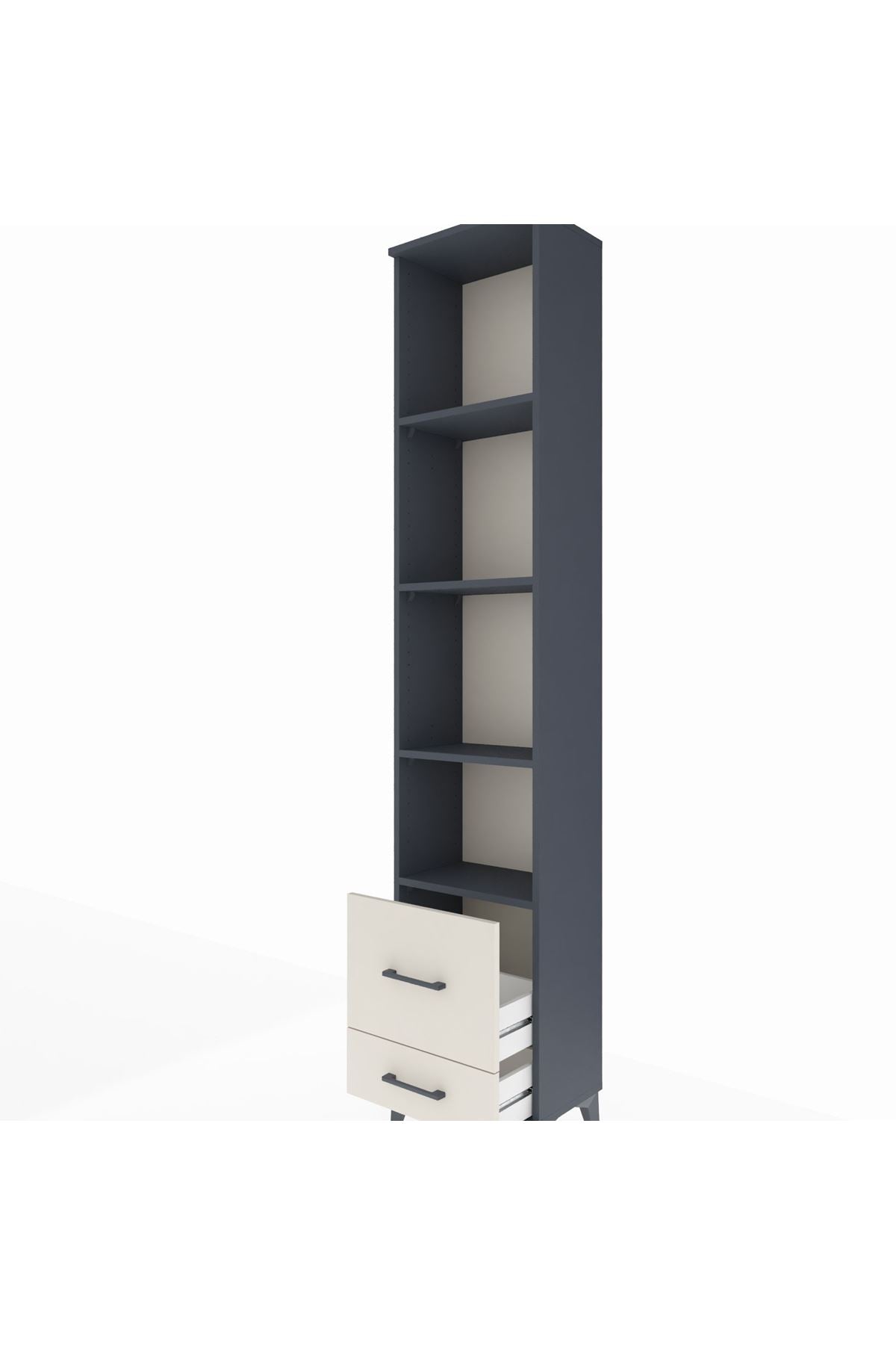 Arges Dolap 4 Raflı 2 Çekmeceli 44x30x221 - S28M025V4A