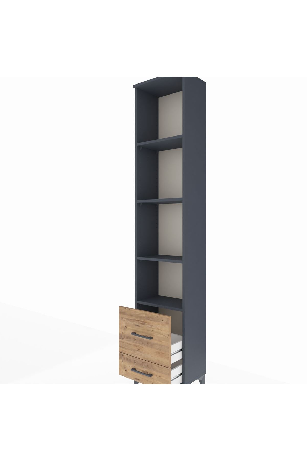 Arges Dolap 4 Raflı 2 Çekmeceli 44x30x221 - S28M025V6A