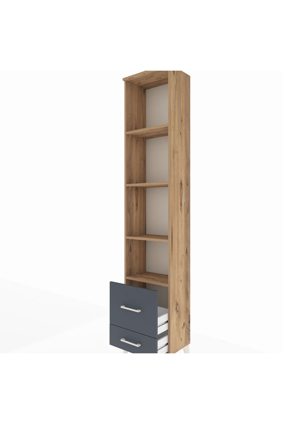 Arges Dolap 4 Raflı 2 Çekmeceli 44x30x221 - S28M025V8A