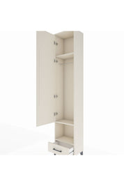 Arges Dolap 3 Raflı Tek Çekmeceli Tek Askılı 44x30x221 - S28M026V1A