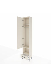 Arges Dolap 3 Raflı Tek Çekmeceli Tek Askılı 44x30x221 - S28M026V1A