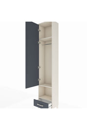 Arges Dolap 3 Raflı Tek Çekmeceli Tek Askılı 44x30x221 - S28M026V2A