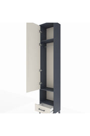Arges Dolap 3 Raflı Tek Çekmeceli Tek Askılı 44x30x221 - S28M026V4A