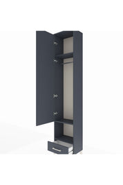 Arges Dolap 3 Raflı Tek Çekmeceli Tek Askılı 44x30x221 - S28M026V5A