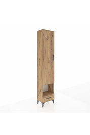 Arges Dolap 3 Raflı Tek Çekmeceli Tek Askılı 44x30x221 - S28M026V9A