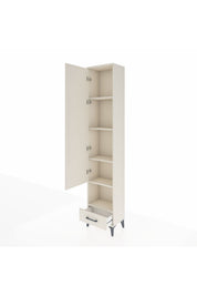 Arges Dolap 5 Raflı Tek Çekmeceli Tek Kapaklı 44x30x221 - S28M027V1A