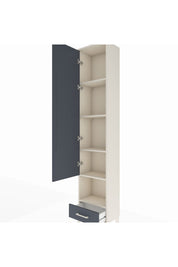 Arges Dolap 5 Raflı Tek Çekmeceli Tek Kapaklı 44x30x221 - S28M027V2A
