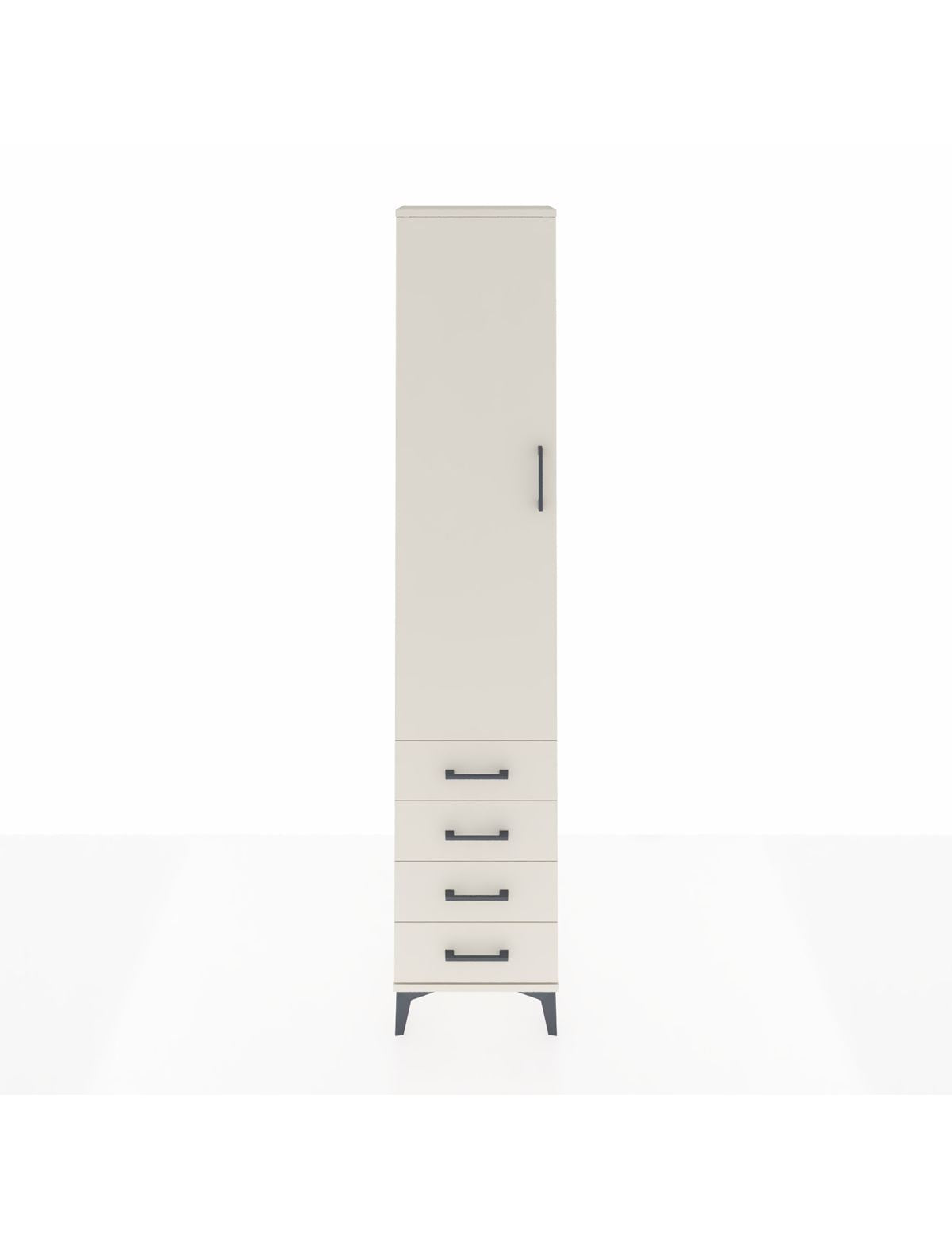 Arges Dolap 2 Raflı 4 Çekmeceli Tek Askılı 44x30x221 - S28M028V1A