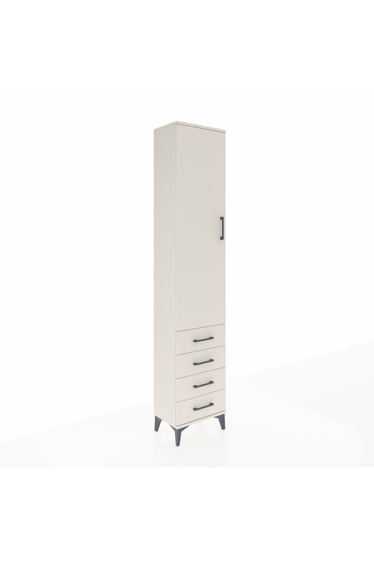 Arges Dolap 2 Raflı 4 Çekmeceli Tek Askılı 44x30x221 - S28M028V1A