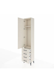 Arges Dolap 2 Raflı 4 Çekmeceli Tek Askılı 44x30x221 - S28M028V1A