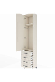 Arges Dolap 2 Raflı 4 Çekmeceli Tek Askılı 44x30x221 - S28M028V1A