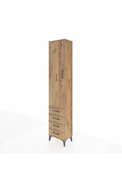 Arges Dolap 2 Raflı 4 Çekmeceli Tek Askılı 44x30x221 - S28M028V9A