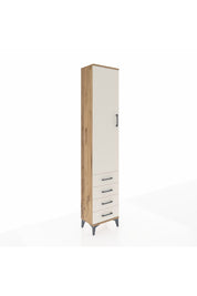 Arges Dolap 4 Raflı 4 Çekmeceli Tek Kapaklı 44x30x221 - S28M029V7A