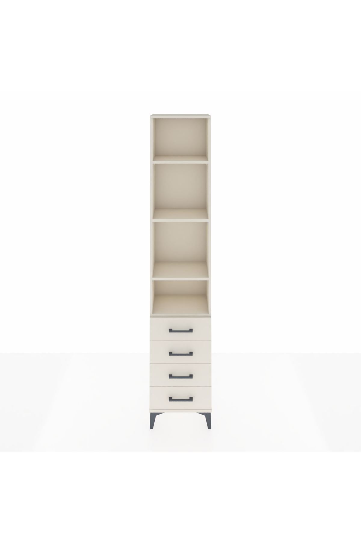 Arges Dolap 4 Raflı 4 Çekmeceli 44x30x221 - S28M030V1A