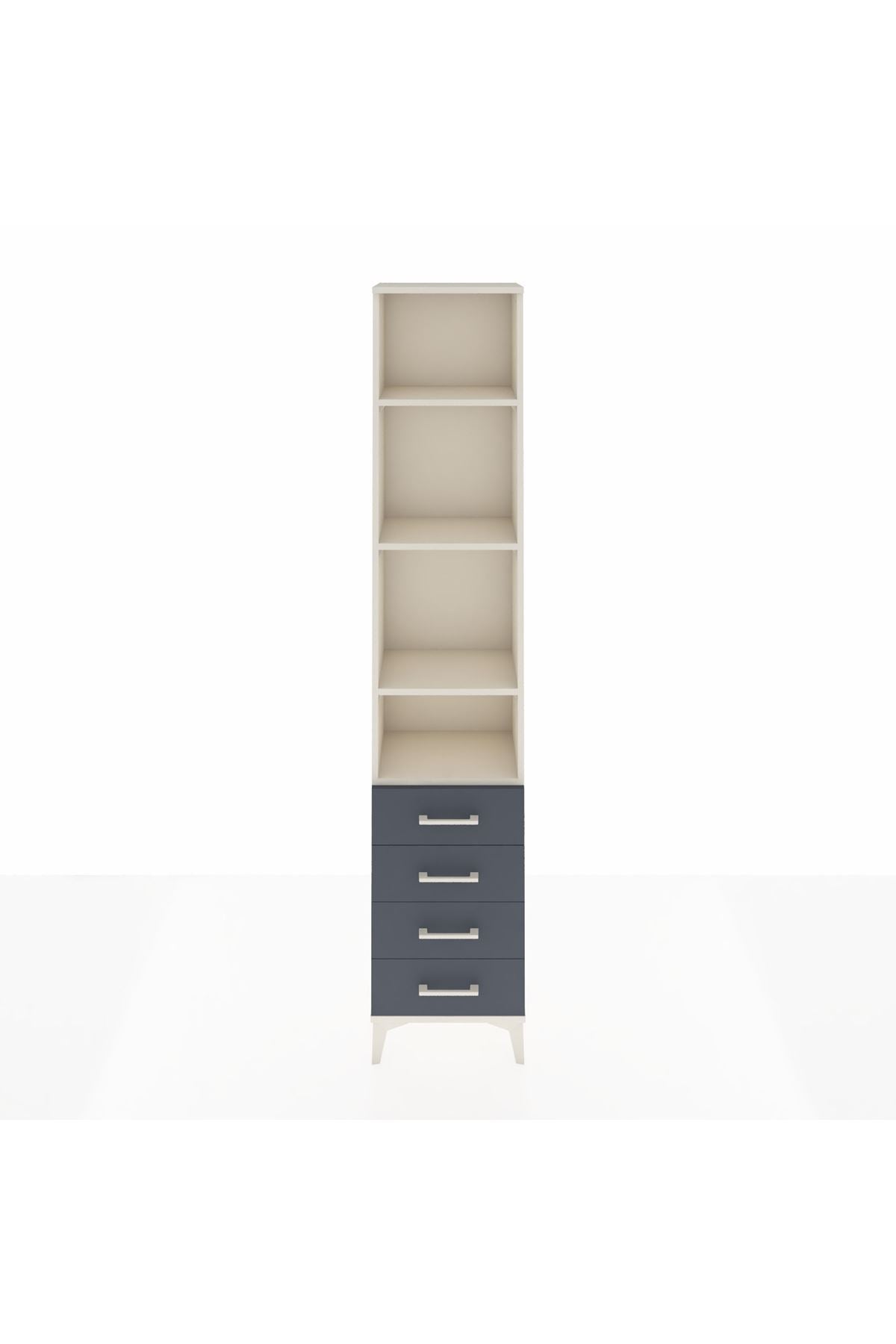 Arges Dolap 4 Raflı 4 Çekmeceli 44x30x221 - S28M030V2A