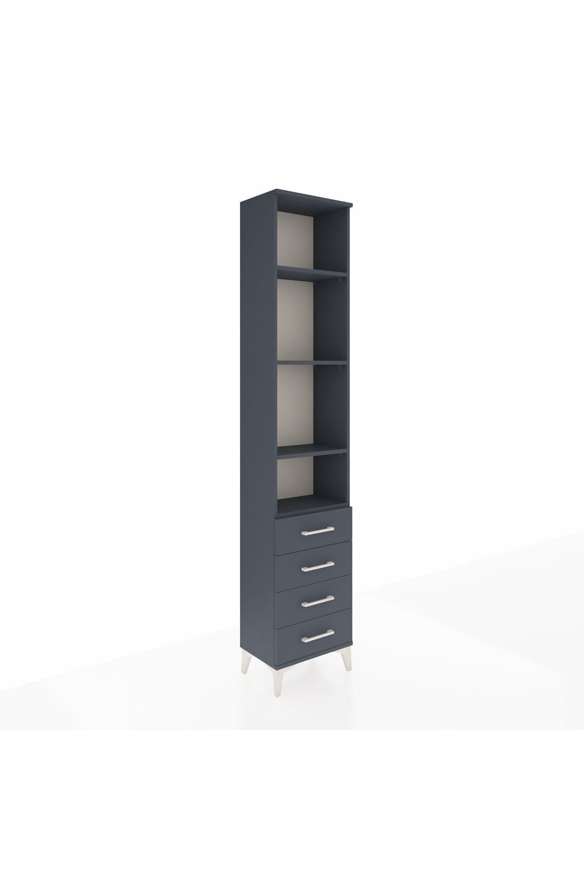 Arges Dolap 4 Raflı 4 Çekmeceli 44x30x221 - S28M030V5A