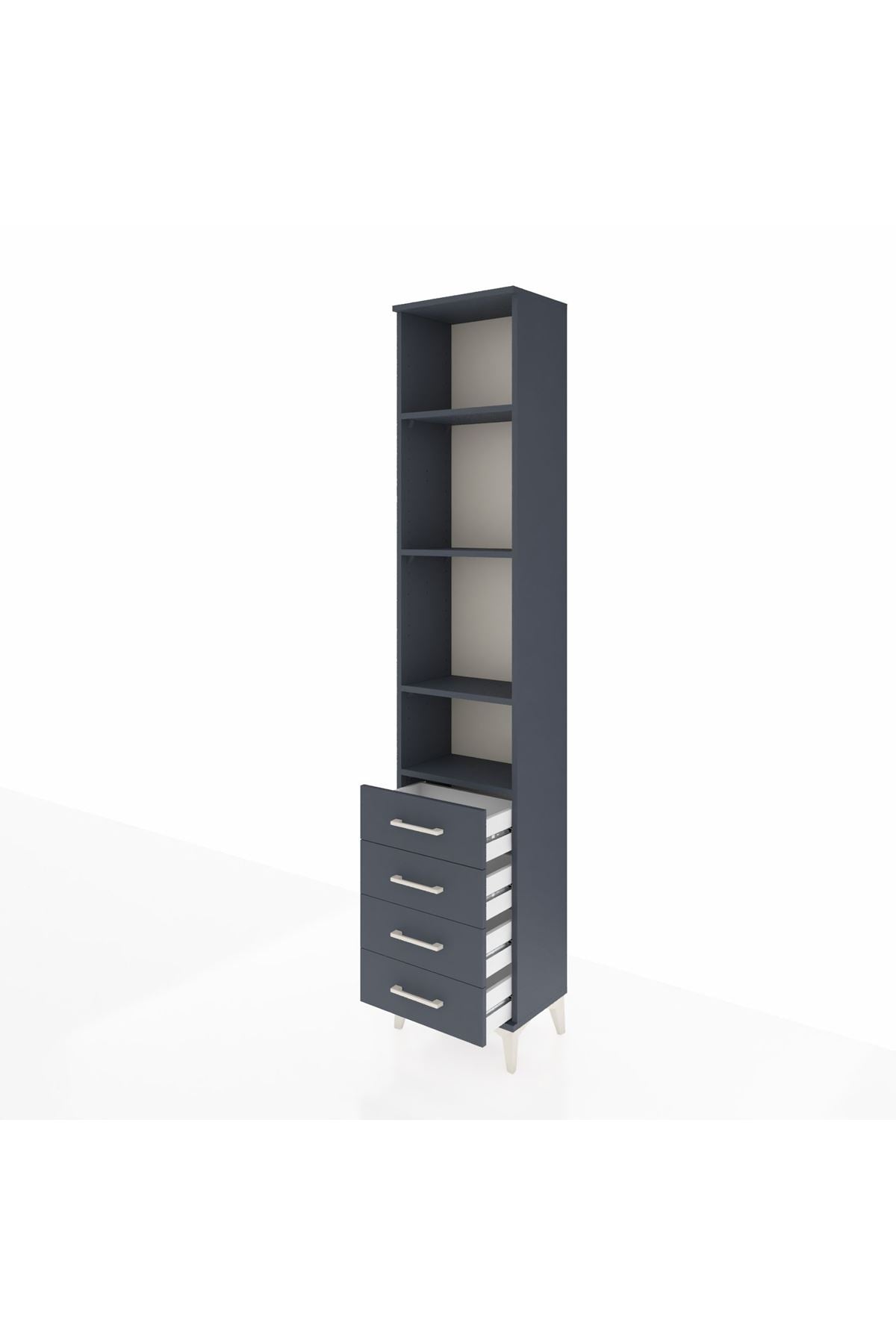 Arges Dolap 4 Raflı 4 Çekmeceli 44x30x221 - S28M030V5A