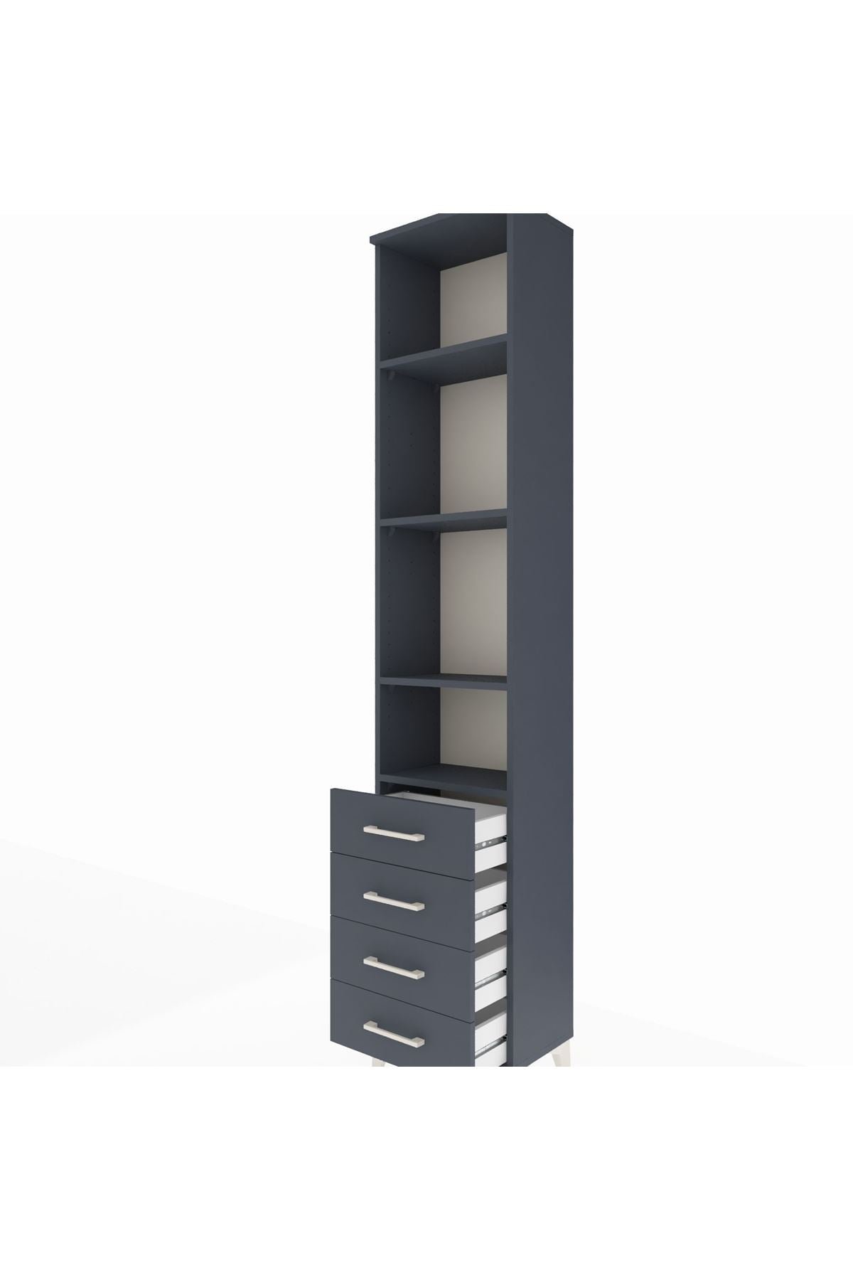 Arges Dolap 4 Raflı 4 Çekmeceli 44x30x221 - S28M030V5A