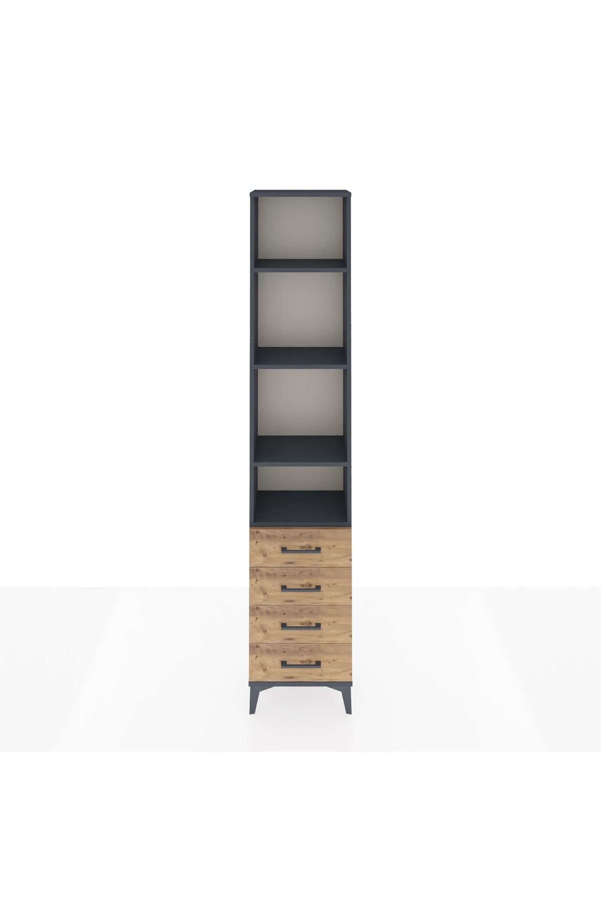 Arges Dolap 4 Raflı 4 Çekmeceli 44x30x221 - S28M030V6A