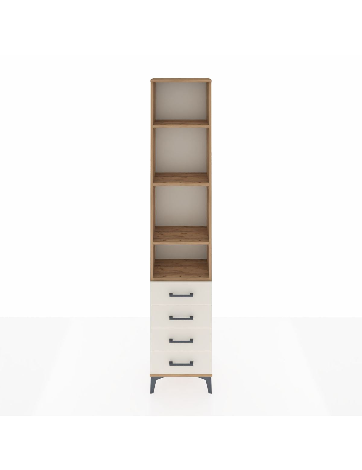 Arges Dolap 4 Raflı 4 Çekmeceli 44x30x221 - S28M030V7A
