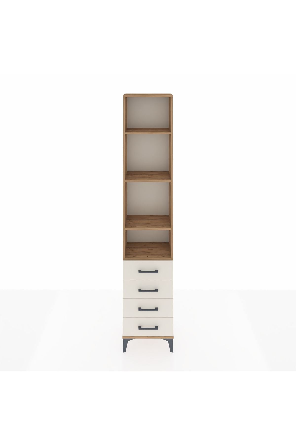 Arges Dolap 4 Raflı 4 Çekmeceli 44x30x221 - S28M030V7A