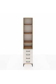Arges Dolap 4 Raflı 4 Çekmeceli 44x30x221 - S28M030V7A