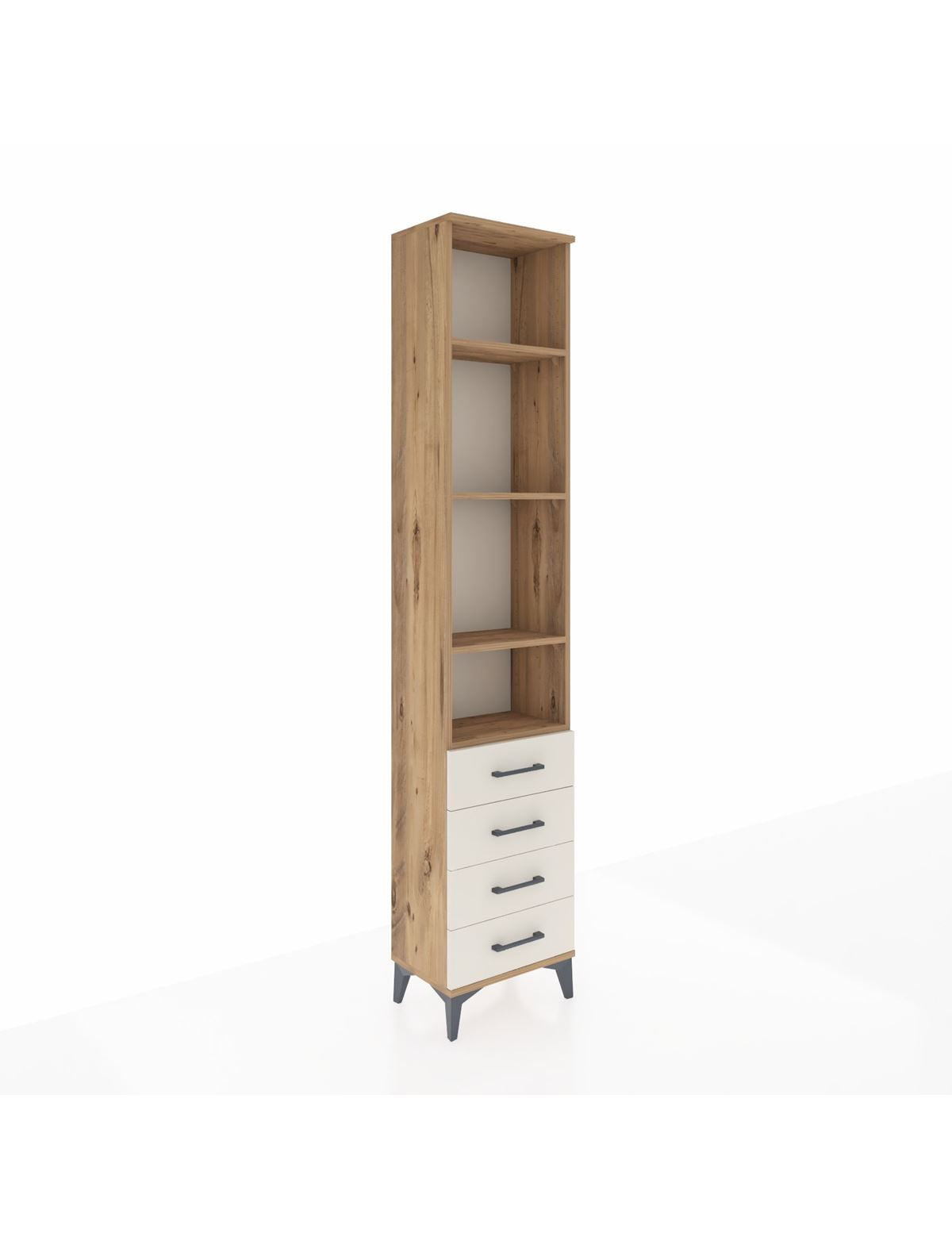 Arges Dolap 4 Raflı 4 Çekmeceli 44x30x221 - S28M030V7A
