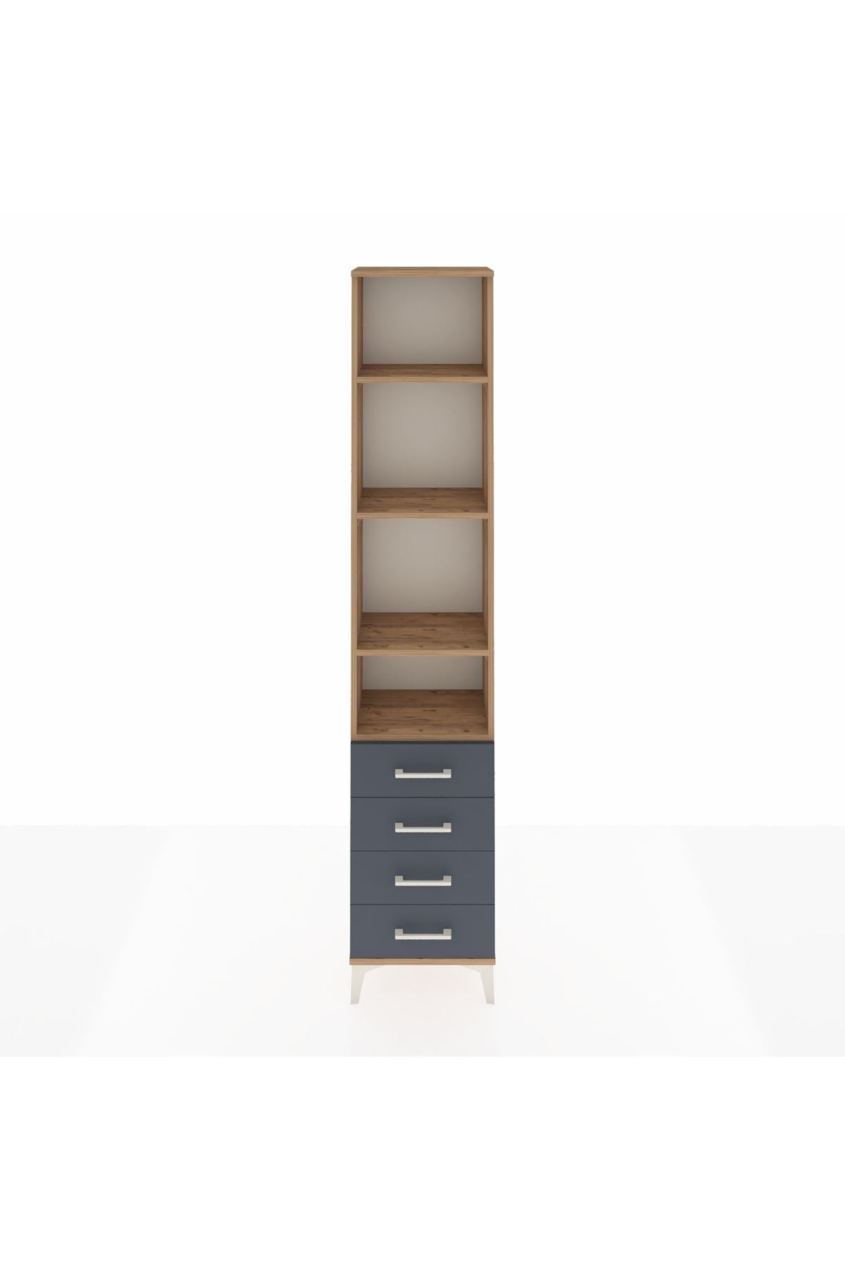 Arges Dolap 4 Raflı 4 Çekmeceli 44x30x221 - S28M030V8A