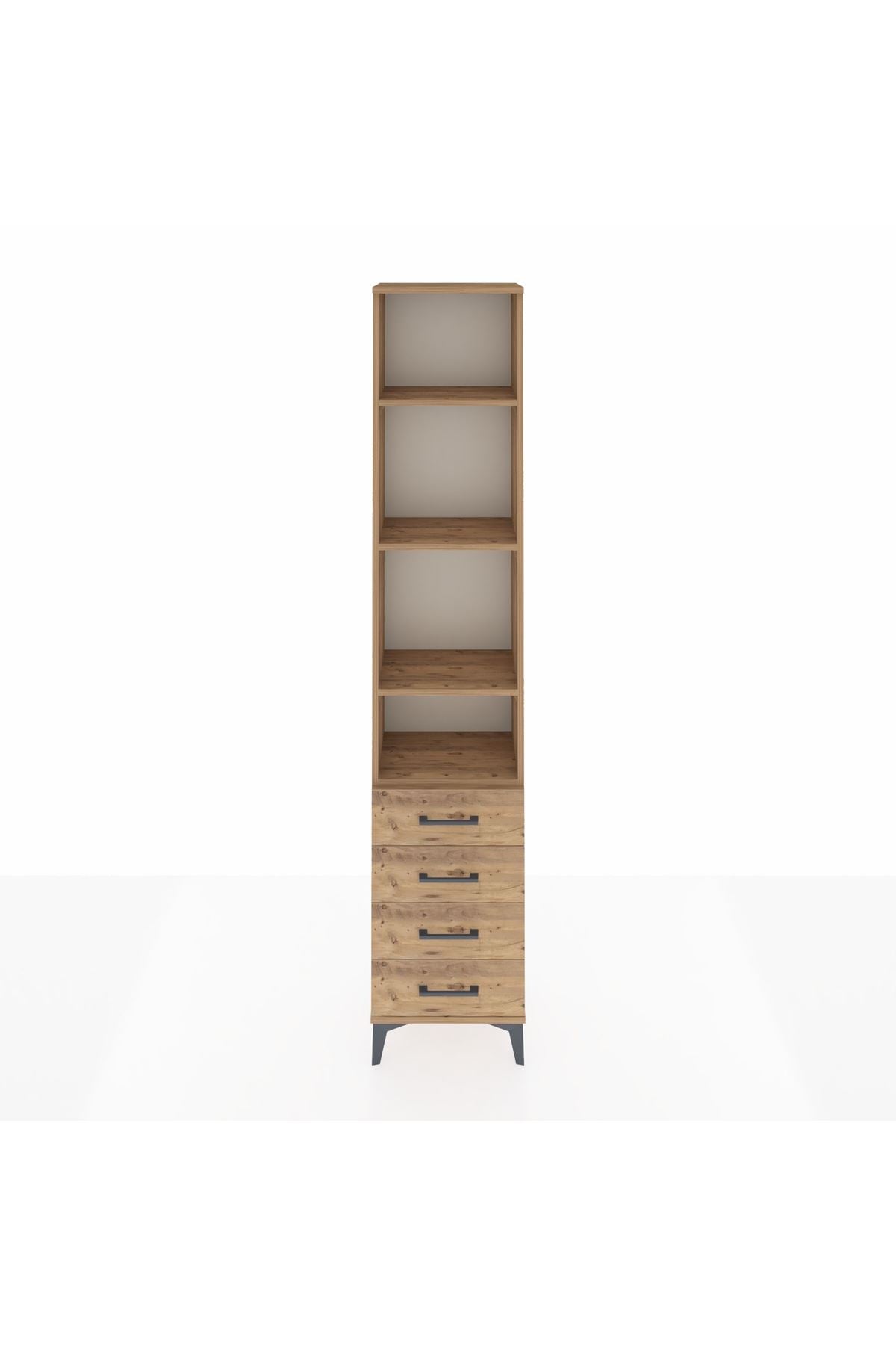Arges Dolap 4 Raflı 4 Çekmeceli 44x30x221 - S28M030V9A