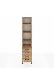 Arges Dolap 4 Raflı 4 Çekmeceli 44x30x221 - S28M030V9A