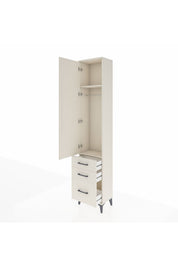 Arges Dolap 2 Raflı 3 Çekmeceli Tek Askılı 44x30x221 - S28M031V1A