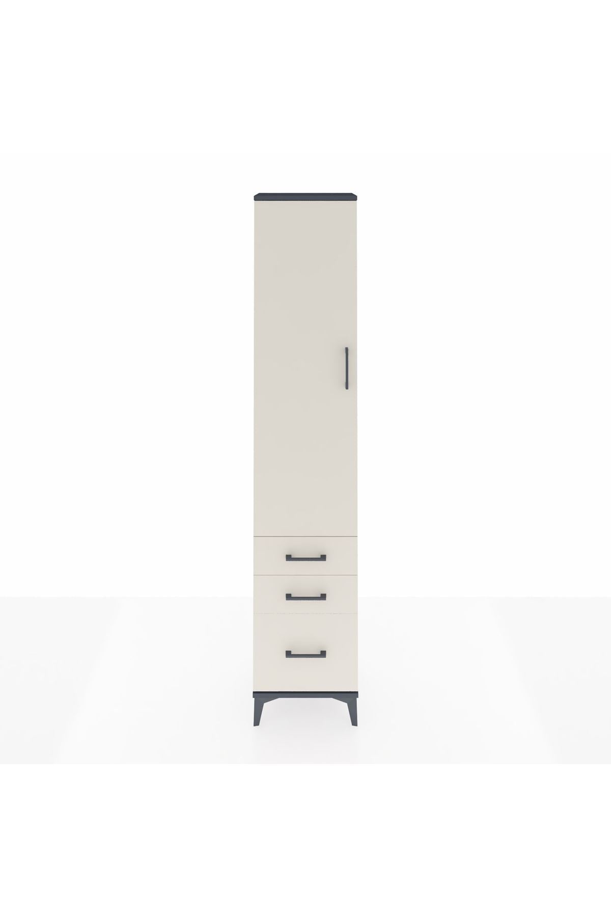 Arges Dolap 2 Raflı 3 Çekmeceli Tek Askılı 44x30x221 - S28M031V4A