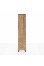 Arges Dolap 2 Raflı 3 Çekmeceli Tek Askılı 44x30x221 - S28M031V6A