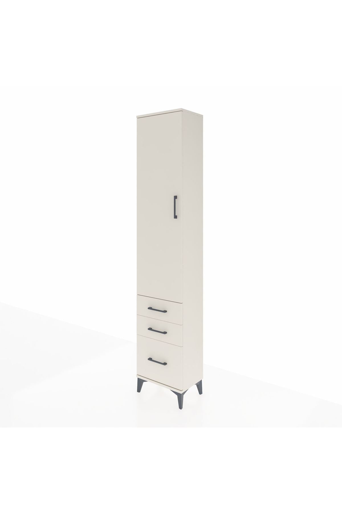 Arges Dolap 4 Raflı 3 Çekmeceli Tek Kapaklı 44x30x221 - S28M032V1A