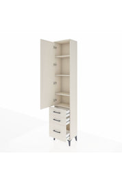 Arges Dolap 4 Raflı 3 Çekmeceli Tek Kapaklı 44x30x221 - S28M032V1A