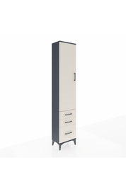 Arges Dolap 4 Raflı 3 Çekmeceli Tek Kapaklı 44x30x221 - S28M032V4A