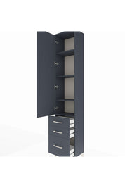 Arges Dolap 4 Raflı 3 Çekmeceli Tek Kapaklı 44x30x221 - S28M032V5A
