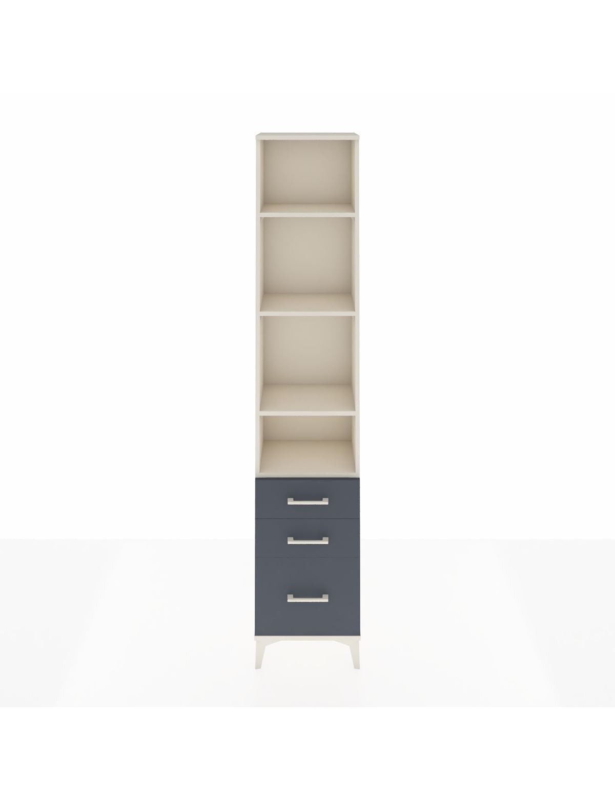 Arges Dolap 4 Raflı 3 Çekmeceli 44x30x221 - S28M033V2A