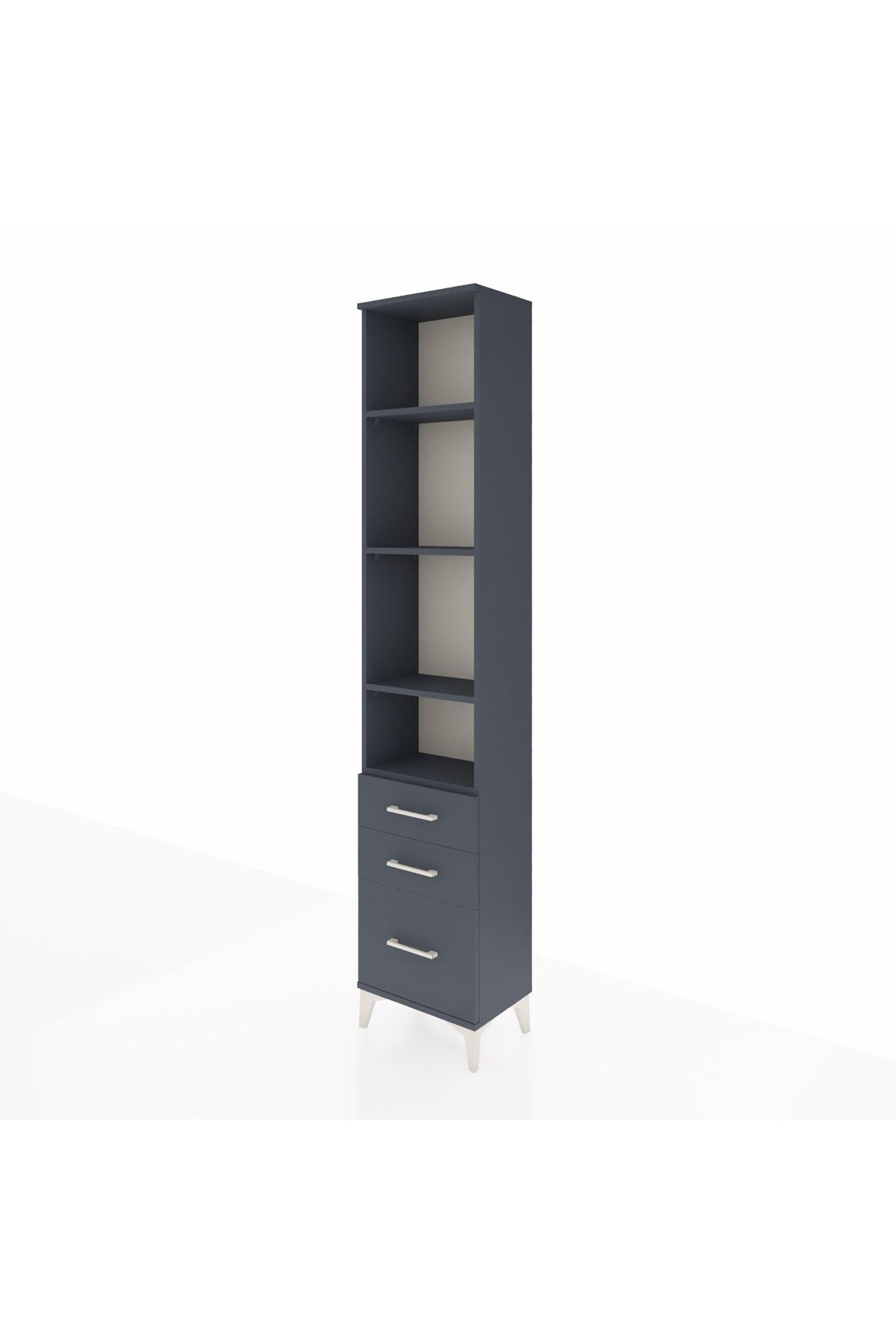 Arges Dolap 4 Raflı 3 Çekmeceli 44x30x221 - S28M033V5A