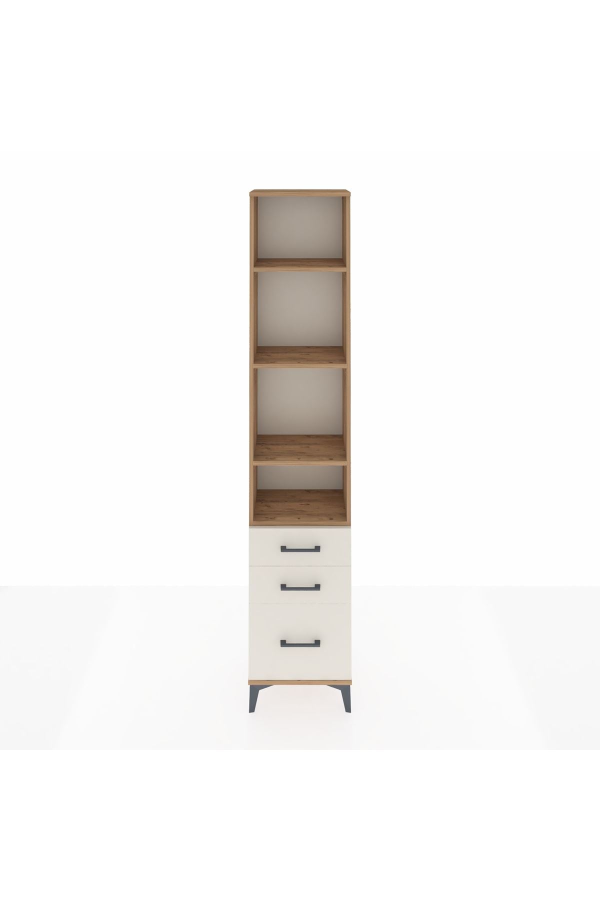 Arges Dolap 4 Raflı 3 Çekmeceli 44x30x221 - S28M033V7A