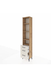 Arges Dolap 4 Raflı 3 Çekmeceli 44x30x221 - S28M033V7A