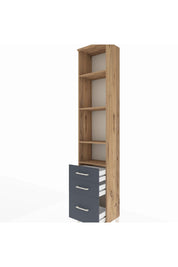 Arges Dolap 4 Raflı 3 Çekmeceli 44x30x221 - S28M033V8A