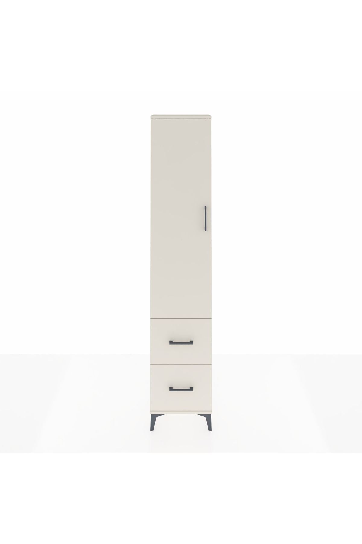 Arges Dolap 2 Raflı 2 Çekmeceli Tek Askılı 44x30x221 - S28M034V1A