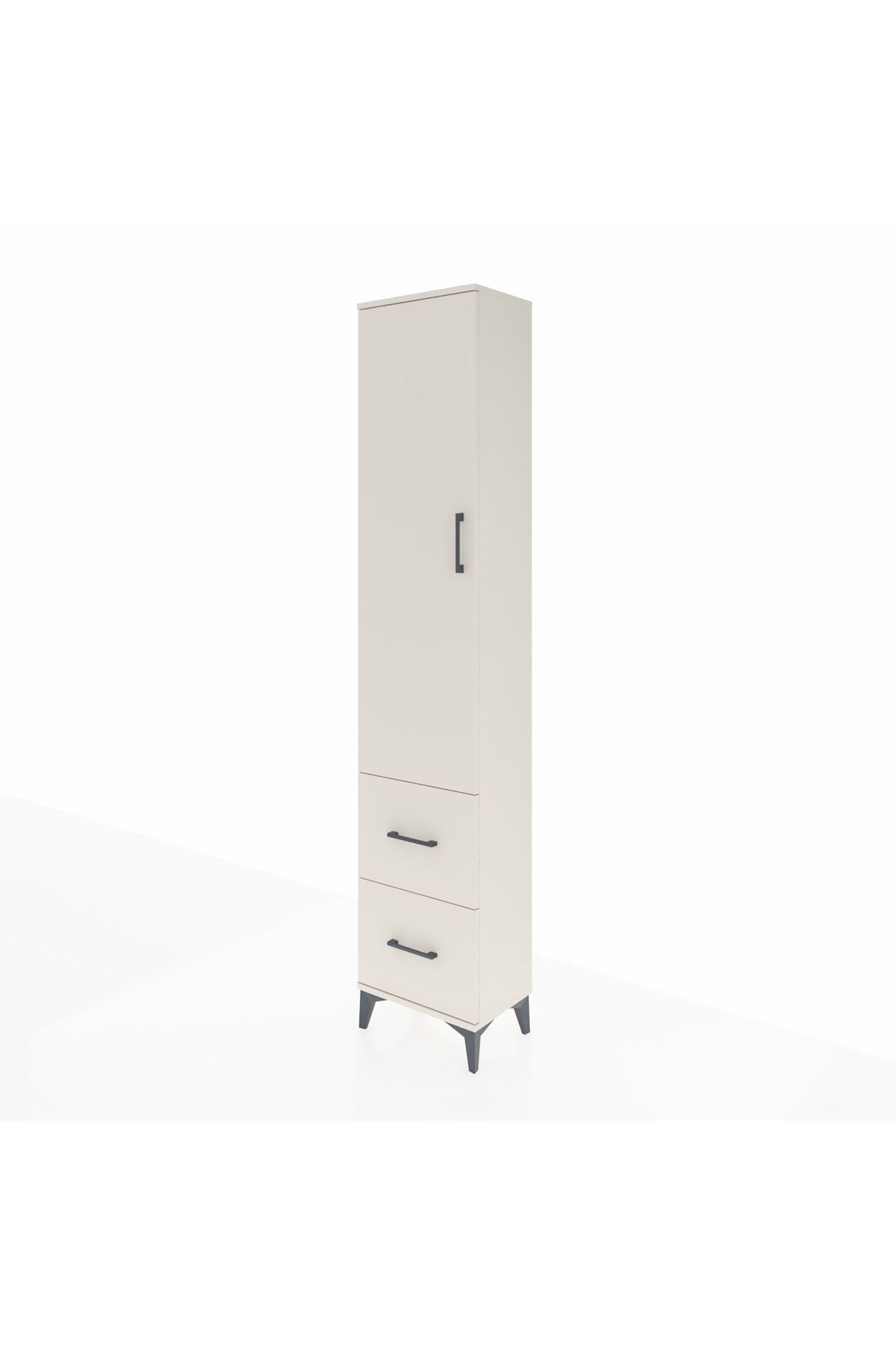 Arges Dolap 2 Raflı 2 Çekmeceli Tek Askılı 44x30x221 - S28M034V1A