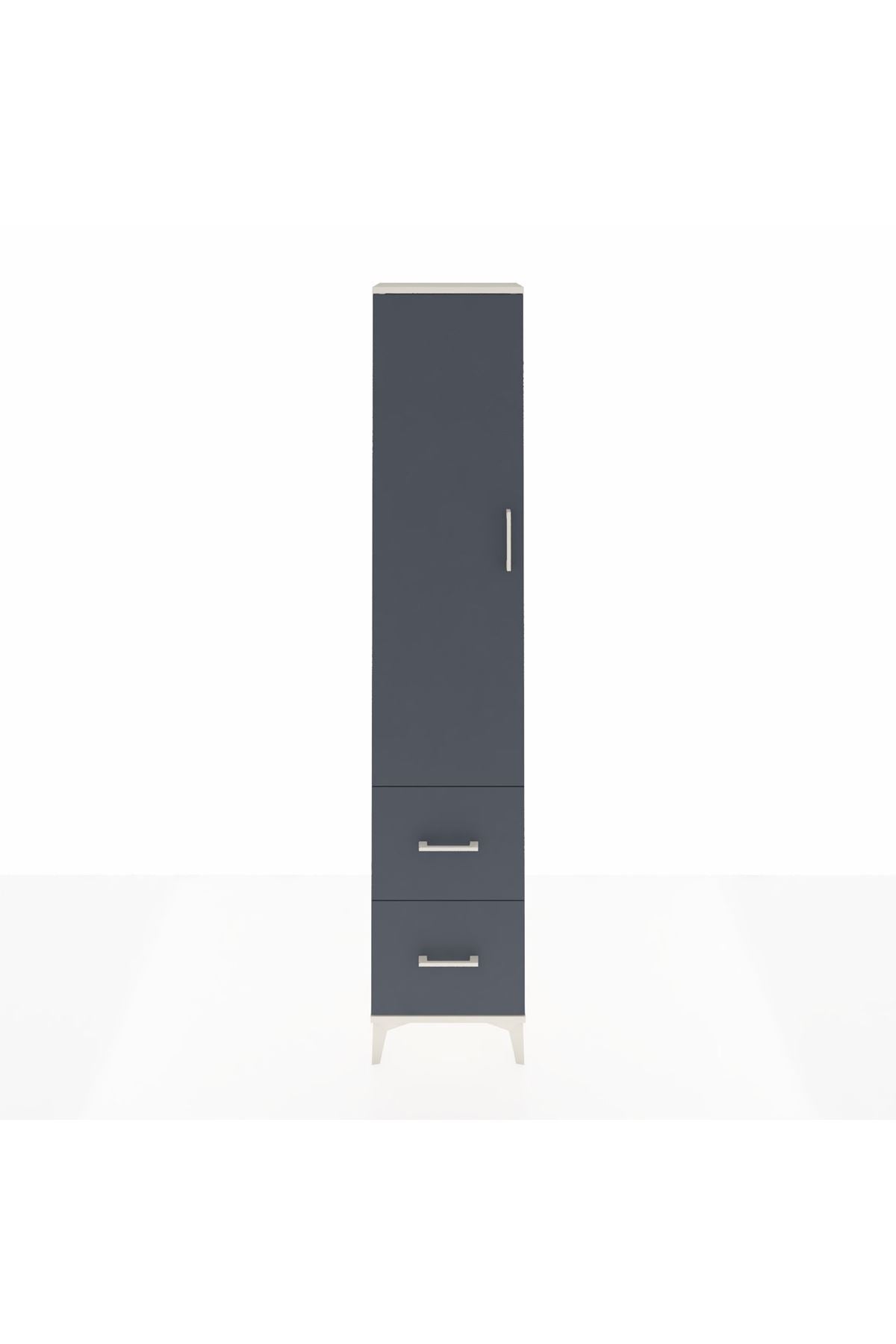Arges Dolap 2 Raflı 2 Çekmeceli Tek Askılı 44x30x221 - S28M034V2A