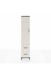 Arges Dolap 2 Raflı 2 Çekmeceli Tek Askılı 44x30x221 - S28M034V4A