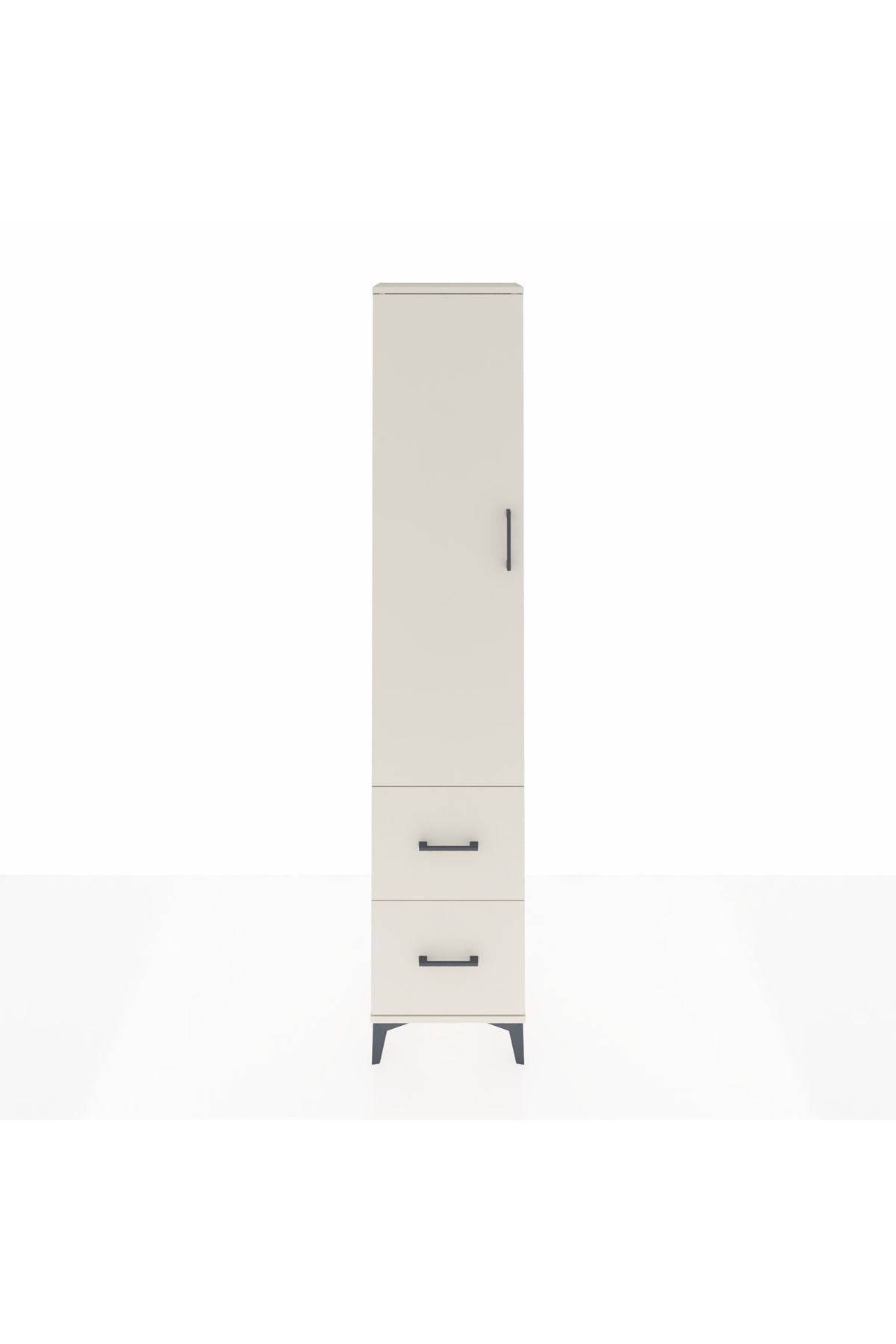 Arges Dolap 4 Raflı 2 Çekmeceli Tek Kapaklı 44x30x221 - S28M035V1A