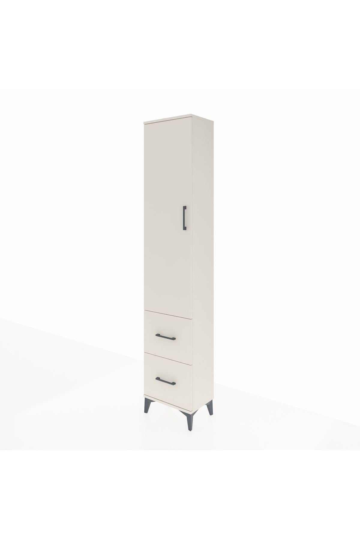 Arges Dolap 4 Raflı 2 Çekmeceli Tek Kapaklı 44x30x221 - S28M035V1A