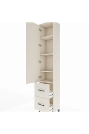 Arges Dolap 4 Raflı 2 Çekmeceli Tek Kapaklı 44x30x221 - S28M035V1A
